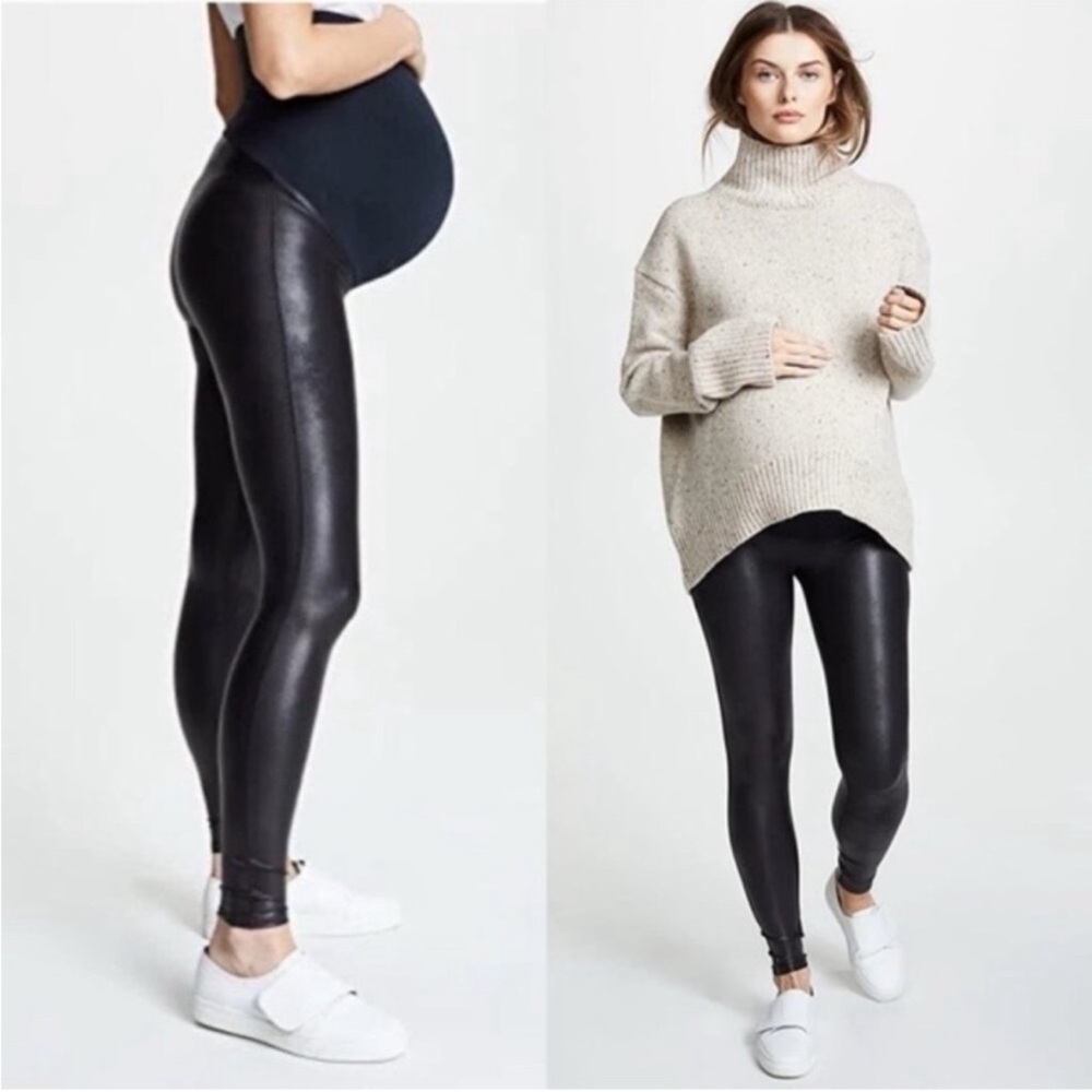 SPANX Mama Faux Leather Leggings XS/TP